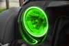 Oracle 07-17 Jeep Wrangler Surface Mount LED Headlight Halo Kit - Green - 3943-004 Photo - lifestyle view