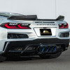 EOS Carbon Fiber 1.5" Extended Rear Wing Wickerbill Winglets - C8 Corvette Z06 (SPLITTER-1354-BKCF)