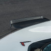 EOS Carbon Fiber 1.5" Extended Rear Wing Wickerbill Winglets - C8 Corvette Z06 (SPLITTER-1354-BKCF)