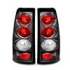 Raxiom 99-02 Chevrolet Silverado 1500 Fleetside Axial Series Tail Lights- Black - Red/Clear Lens - S112710 Photo - Primary