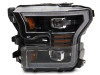 Raxiom 15-17 Ford F-150 LED Projector Headlights with LED Amber DRL- Black Housing- Clear Lens - T558778 Photo - Close Up