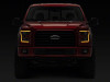 Raxiom 15-17 Ford F-150 LED Projector Headlights with LED Amber DRL- Black Housing- Clear Lens - T558778 Photo - Close Up