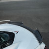EOS Carbon Fiber Rear Spoiler w. Extended Winglets - C8 Corvette Z06 (SPOILER-733-BKCF_SPLITTER-1354-BKCF)