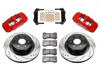 Wilwood AERO4 Big Brake Kit - Rear - Red Calipers / D&S Rotors - 14-18 Silverado & Sierra 1500