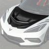 EOS ZR1 Style Fiberglass Carbon Flash Metallic Painted Hood - C8 Corvette Stingray / E-Ray / Z06 / ZR1 (HOOD-1004-V2-FRP)