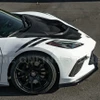 EOS ZR1 Style Fiberglass Carbon Flash Metallic Painted Hood - C8 Corvette Stingray / E-Ray / Z06 / ZR1 (HOOD-1004-V2-FRP)