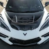 EOS ZR1 Style Fiberglass Carbon Flash Metallic Painted Hood - C8 Corvette Stingray / E-Ray / Z06 / ZR1 (HOOD-1004-V2-FRP)