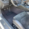 EOS Honeycomb Leather Floor Mats - Black w. Red Stitching - Gen 6 Camaro