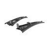 EOS Carbon Fiber Splash Guards Front - C8 Corvette Z06 / ZR1 (MF-1265-BKCF)