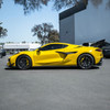 EOS Carbon Fiber Splash Guards Front - C8 Corvette Z06 / ZR1 (MF-1265-BKCF)
