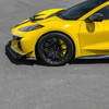 EOS Carbon Fiber Splash Guards Front - C8 Corvette Z06 / ZR1 (MF-1265-BKCF)