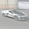 EOS Performance Package Side Skirts - Matte Black - C8 Corvette Z06 / ZR1 (SS-1175-ABS)