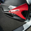EOS Carbon Fiber Door Lower Kick Panel Covers - C8 Corvette (VENT-1339-BKCF)