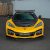 EOS Carbon Fiber Front Grille Tow Cover - C8 Corvette Z06 / ZR1 (VENT-1383-BKCF)