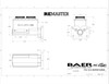 Baer Brakes Mopar 1in Bore Remaster 4-Bolt Left Port Master Cylinder Assembly - Polished - 6801302LP