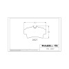 Baer Brakes Replacement Pads for Rear Classic and Ironsport Systems - D0627R