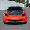 EOS ZRA1 Style Front Splitter - Matte Black - 05-13 C6 Corvette GS / Z06 / ZR1 (FLIP-1529-ABS)