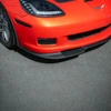 EOS ZRA1 Style Front Splitter - Matte Black - 05-13 C6 Corvette GS / Z06 / ZR1 (FLIP-1529-ABS)