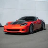 EOS ZRA1 Style Front Splitter - Matte Black - 05-13 C6 Corvette GS / Z06 / ZR1 (FLIP-1529-ABS)
