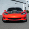 EOS ZRA1 Style Front Splitter - Matte Black - 05-13 C6 Corvette GS / Z06 / ZR1 (FLIP-1529-ABS)