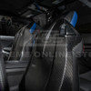 EOS Carbon Fiber Seat Back & Headrest Covers - BMW M2 G87 / M4 G82 G83 (VENT-1311-BKCF_VENT-1312-BKCF)