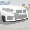 EOS Carbon Fiber Front Splitter - M Performance - 2023+ BMW M2 G87 (FLIP-899-BKCF)