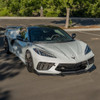 EOS Extended Race Front Splitter - Hydro Dipped Carbon - C8 Corvette (FLIP-510-CFLK)