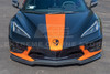 EOS Front Splitter & Carnards Z07 Style - Hydro-Dipped Carbon Fiber - C8 Corvette