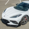 EOS Track Edition Front Splitter - Hydro-Dipped Carbon Fiber - C8 Corvette