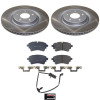 Power Stop 20-25 Audi A4 Allroad Rear Semi-Coated Rotor Kit - SC8652 Photo - Primary