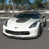 EOS Stage 2 Front Splitter w/o Winglets - Hydro-Dip Carbon Fiber - C7 Corvette Stingray / GS / Z06 (FLIP-092-CFLK)