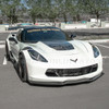 EOS Stage 2 Front Splitter w/o Winglets - Hydro-Dip Carbon Fiber - C7 Corvette Stingray / GS / Z06 (FLIP-092-CFLK)