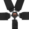 RaceQuip Black SFI CAMLOCK 6pt PU Lap Seat Belt - 744004RQP Photo - Close Up