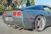 EOS Extended Splash Guards - Rear - Gloss Black - C5 Corvette