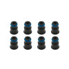 BLOX Racing 11mm Adapter Top (1/2in) w/Viton O-Ring & Retaining Clip (Set of 8) - BXEF-AT-11S-8