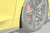 EOS Extended Splash Guards - Front - Matte Black - C8 Corvette Z06