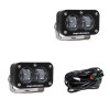Baja Designs Universal S2 SAE Spot LED (Pair) - Clear - 237801