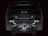 AWE SwitchPath Catback Exhaust - Quad Diamond Black Tips - 2024+ S650 Mustang Dark Horse