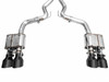 AWE SwitchPath Catback Exhaust - Quad Diamond Black Tips - 2024+ S650 Mustang Dark Horse
