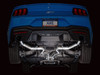 AWE Track Edition Catback Exhaust - Dual Diamond Black Tips - 2024+ S650 Mustang GT