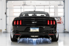 AWE Track Edition Catback Exhaust - Dual Diamond Black Tips - 15-17 S550 Mustang GT