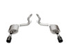 Corsa Touring Axleback Exhaust / Straight Cut Black PVD Tips / NO Valves - 2024+ S650 Mustang GT
