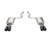 Corsa Sport Valved Axleback Exhaust / Straight Cut Black PVD Tips - 2024+ S650 Mustang GT