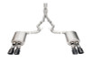 Corsa Xtreme Valved Catback Exhaust / Slash Cut Black PVD Tips - 2024+ S650 Mustang GT