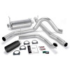 Banks Power 01-03 Ford 7.3L w/Cat Conv Git-Kit - SS Single Exhaust w/ Black Tip - 47513-B