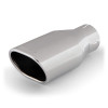 Banks Power Tailpipe Tip Kit - SS Obround Angle Cut - Chrome - 2.5in Tube 3.13in X 3.75in X 11in - 52900