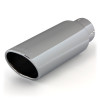 Banks Power Tailpipe Tip Kit - SS Obround Angle Cut - Chrome - 3in Tube - 3.75in X 4.5in X 11.5in - 52908