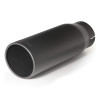 Banks Power Tailpipe Tip Kit - SS Round Straight Cut - Black - 3.5in Tube - 4.38in X 12in - 52923