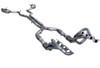 ARH 1 3/4" Long Tube Headers w. Offroad X-Pipe w. Mufflers - 15-17 Mustang GT
