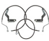 Carli 05-07 Ford F250/350 SD Hardware Braided Brake Lines 4.5in System - CS-FORDBBL-05